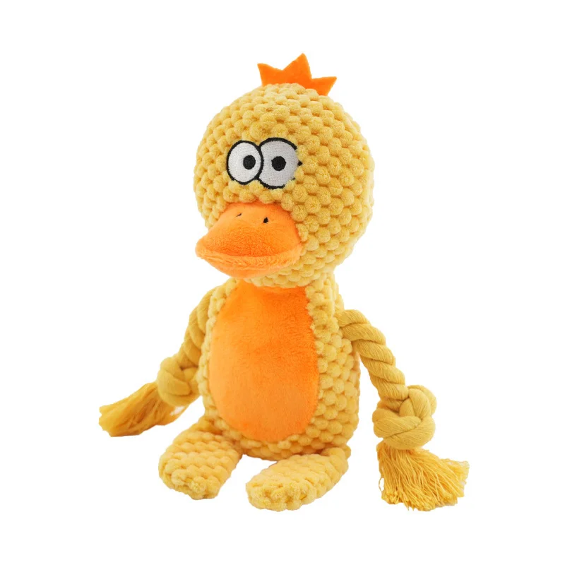 Plush Animal Rope Dog Toy — Squeaky Chew & Tug Toy - Image 18