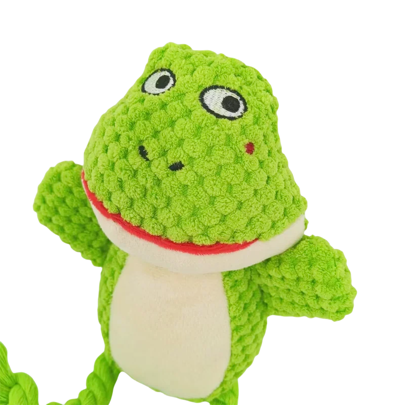 Plush Animal Rope Dog Toy — Squeaky Chew & Tug Toy - Image 6