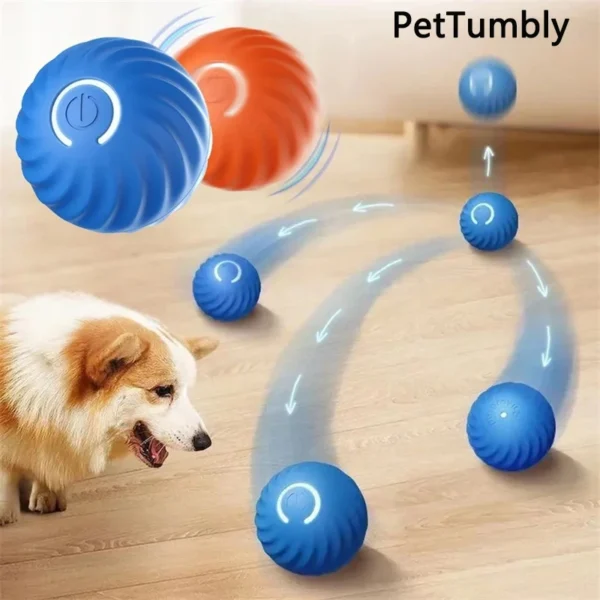 Smart Automatic Moving Ball — USB Rechargeable Interactive Dog Toy