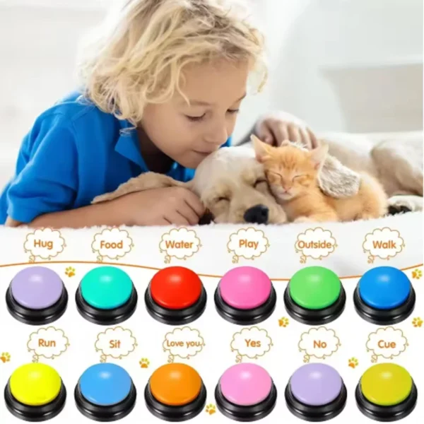 Recordable Talking Buttons — Pet Communication Training Set