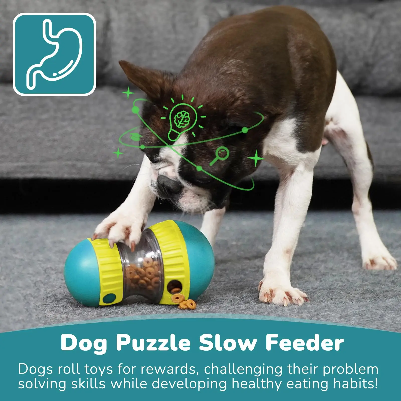 Slow Feeder Puzzle Ball — Interactive IQ Treat Toy for Dogs - Image 2